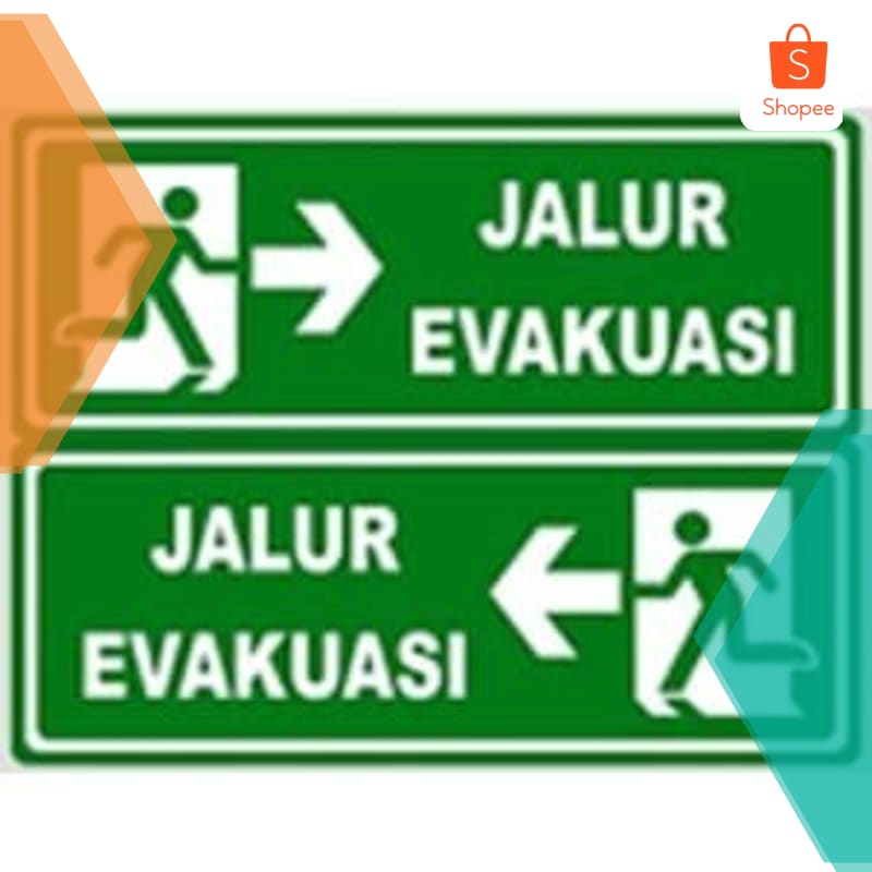 Jual Grosir Sign Jalur Evakuasi dan Rambu Exit. Acrylic Ukuran 30 x 10 ...