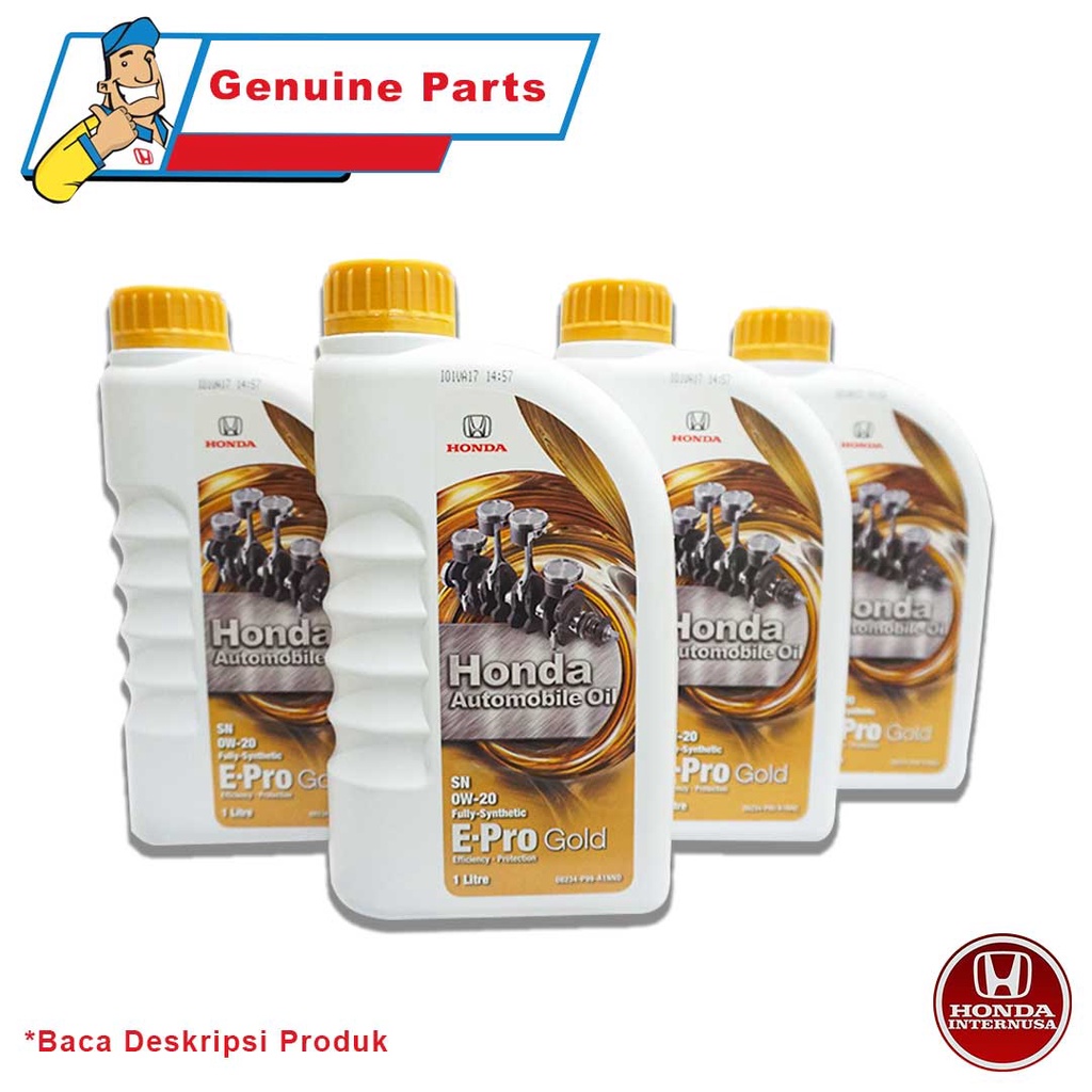 Jual Paket Oli Mobil Honda E Pro Gold OW 20 Isi 4 Liter Shopee Indonesia