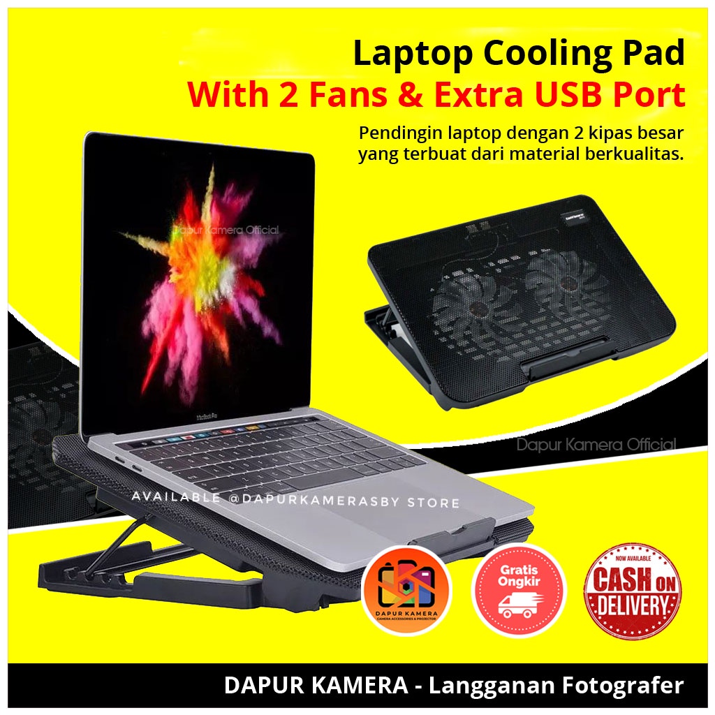 Jual Cooling Pad Kipas Laptop / Pendingin Notebook / Adjustable Stand 2 ...