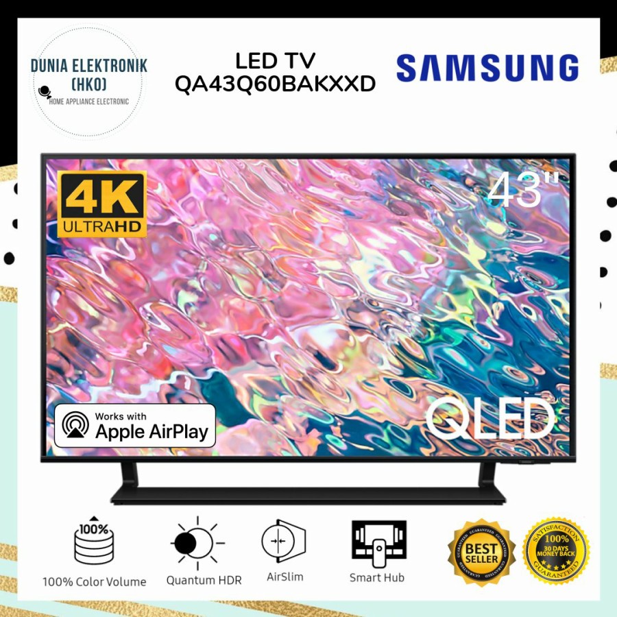 Jual QLED TV SAMSUNG 43Q60B QA43Q60BAKXXD SMART TV 43 INCH CRYSTAL UHD ...