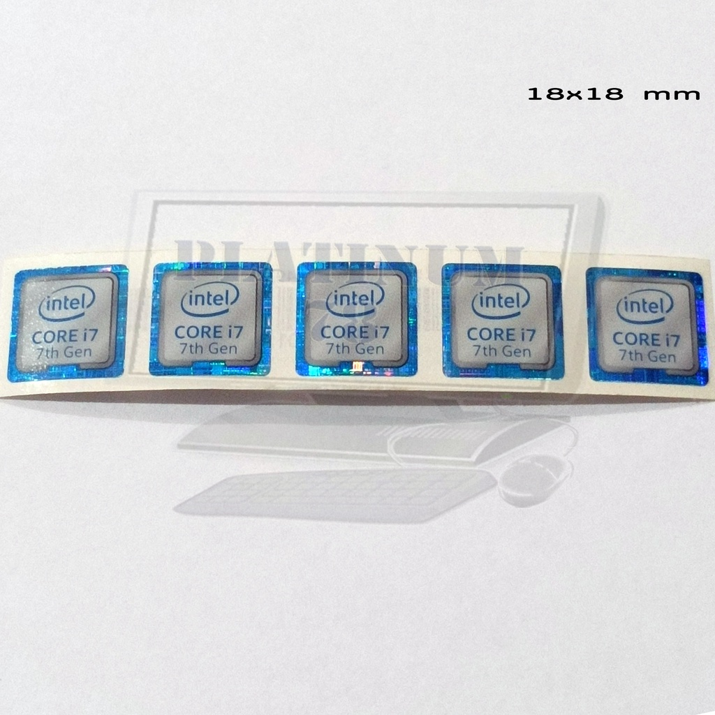 Jual Stiker Sticker Logo Intel Core i7 Gen 7 Original | Shopee Indonesia