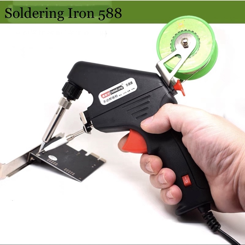 Jual Solder Iron Automatic Tin Gun Soldering Gun 80W Model 45 Derajat