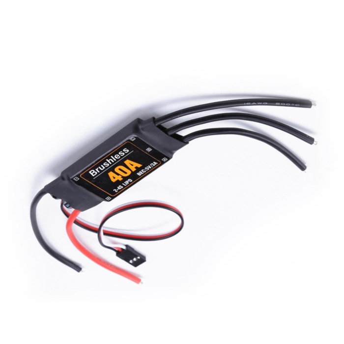 FEICHAO 40A Brushless ESC Regler 2-4S Mit 5V 3A BEC – Für Fixed Wing, Multirotor, Drone, Heli, Kurz – Programmierbar, Sicherheitsfunktion