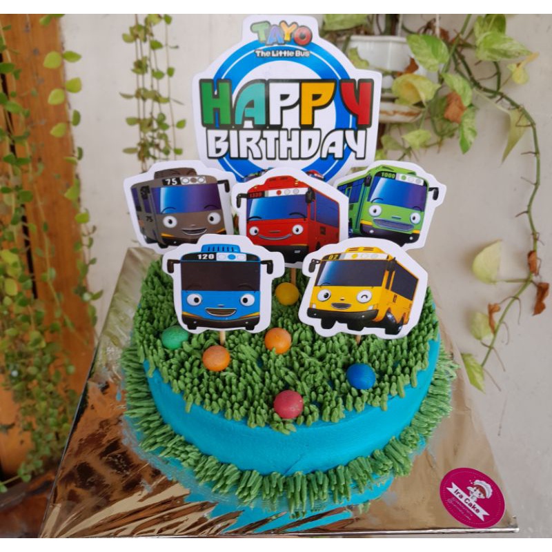 Jual kue ulang tahun tema tayo uk 20cm & uk 16cm | Shopee Indonesia