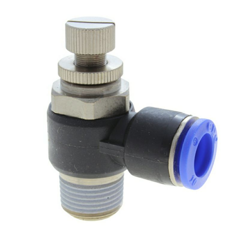 Jual fitting speed control / flow control elbow pneumatic untuk ukuran ...