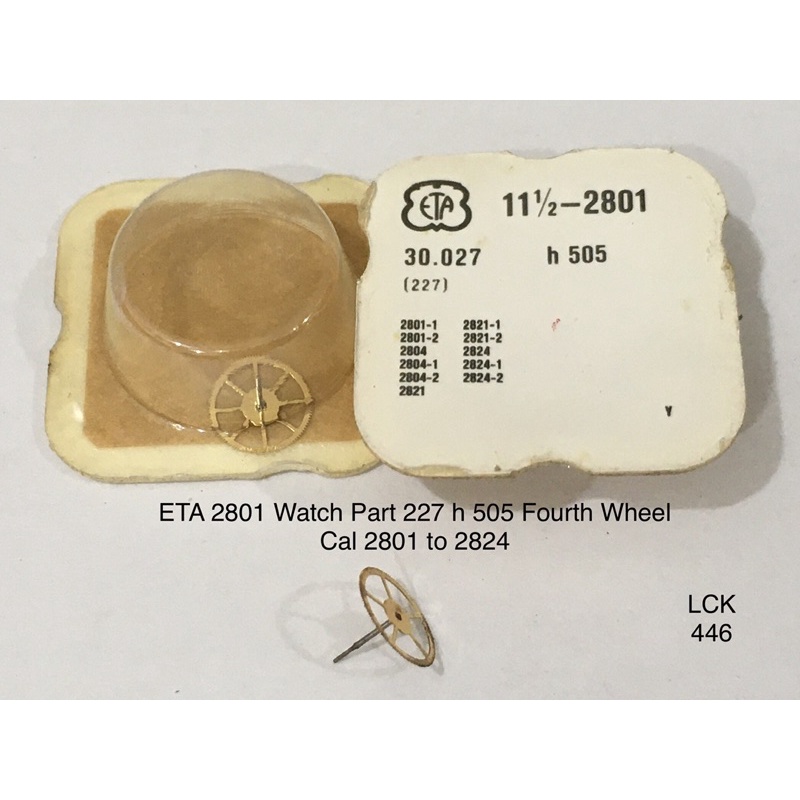 Jual ETA 2801 Watch Part 227 Ref 30.027 h 505 Fourth Wheel Center ...