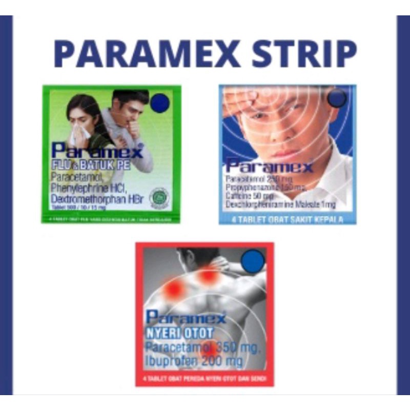 Jual Paramex Flu Dan Batuk Nyeri Otot Dan Sakit Kepala Harga Per Strip