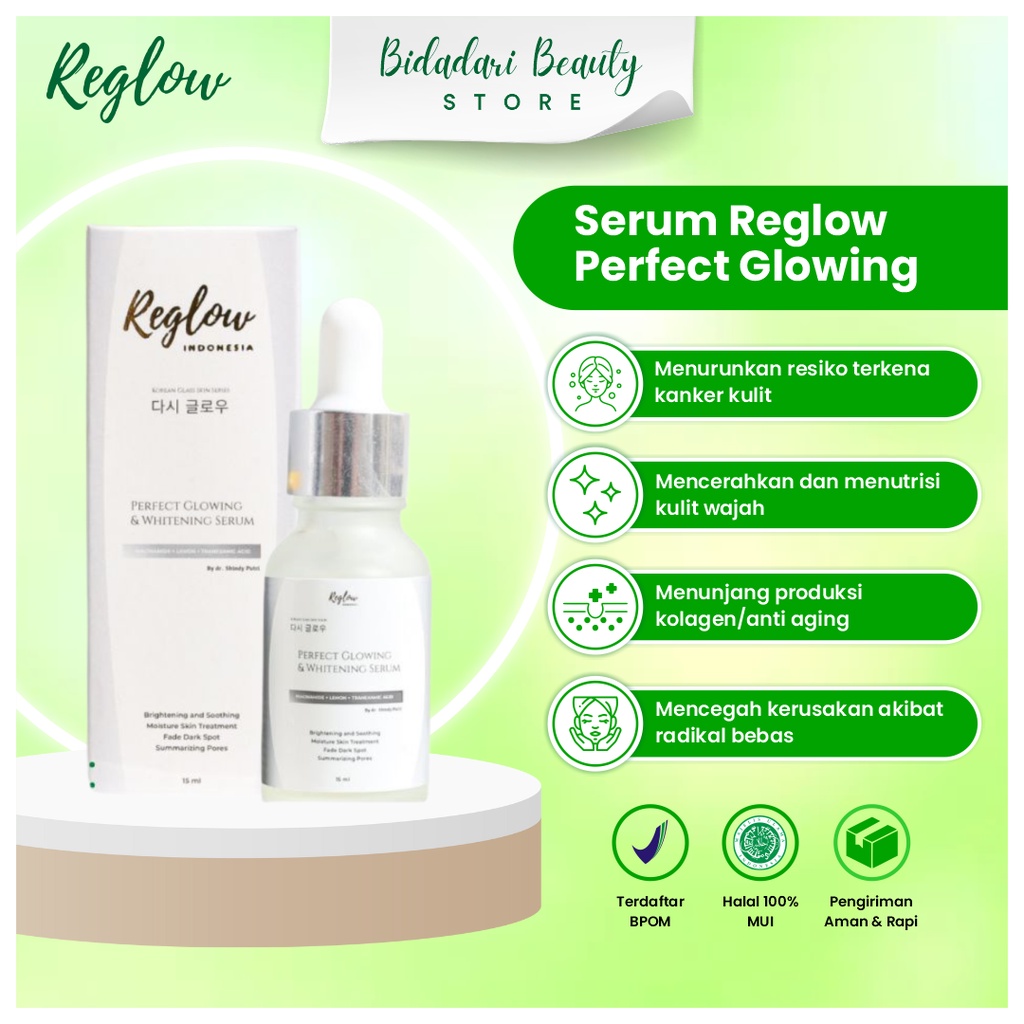 Jual Serum Reglow Perfect Glowing And Whitening Brightening Anti Aging Wajah Skincare Korean