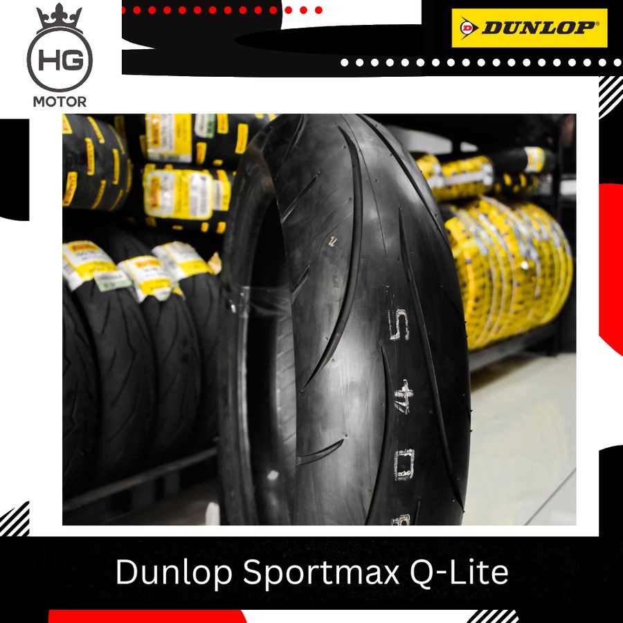 Neumático Dunlop Sportmax Q-Lite 120/70-17 58S - Alto Agarre En Mojado Y Seco Para Moto