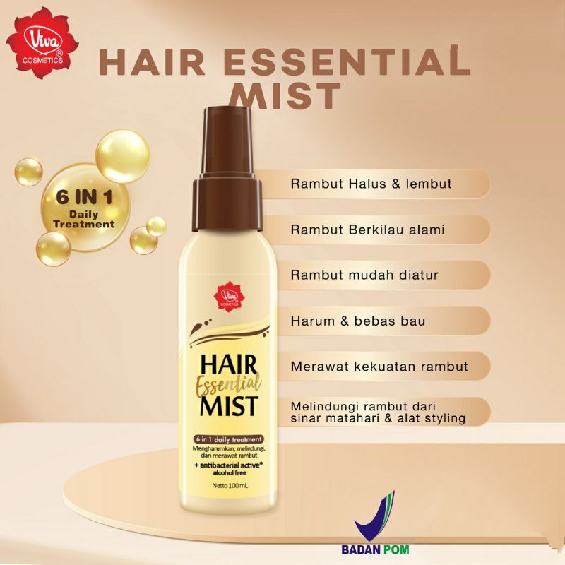 Jual Viva Hair Essential Mist 100ml Shopee Indonesia