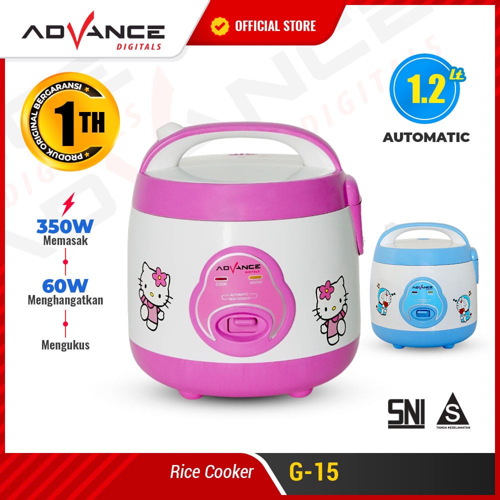 Jual Rice Cooker Advance/ Karakter 1,2 L/ Terlaris Shopee