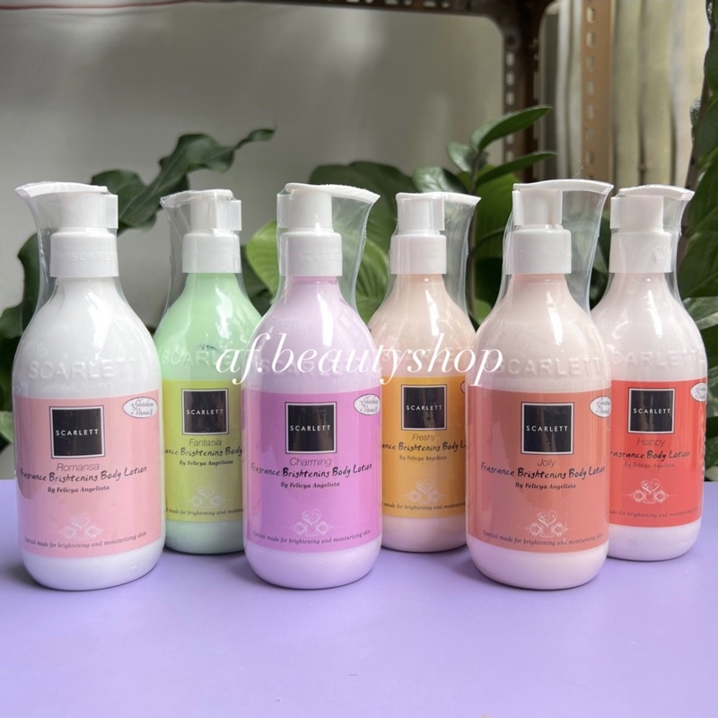 Jual Scarlett Brightening Body Lotion Body Cream Body Serum Loving / Happy / Jolly