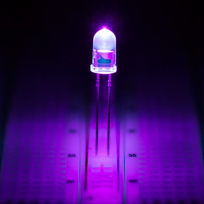 Jual LED UV 3mm Round led Ultra Violet Purple F3 Led Emitting Diode ...