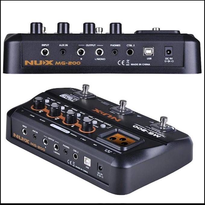 Jual New Multi Effect Pedal Stompbox Nux Mg 200 Modeling Guitar ...