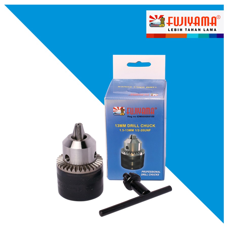 13mm (1/2'') Metal Drill Chuck With Key – 1/2x20 UNF Thread – Fits Ryobi, Makita, Dewalt