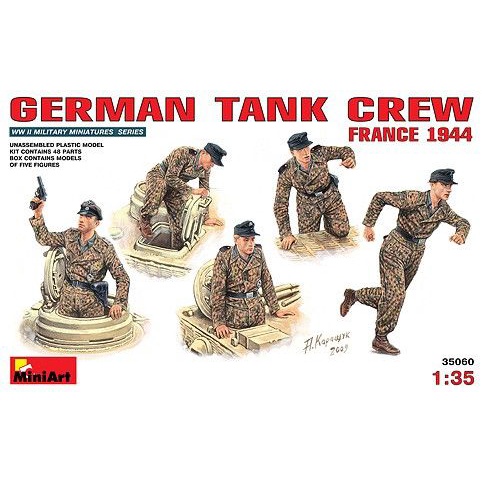 Modèle Réduit Militaire Maquette MiniArt 8448 – German Tank Crew, Special Edition Figurines 1/35