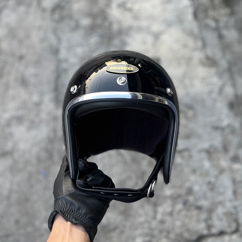 Jual Helm TT & Co Slim TX500 Hitam Glossy / Helm Custom Slimhead
