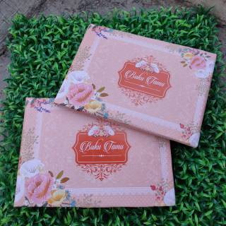 Jual BUKU TAMU UNDANGAN PERNIKAHAN MURAH MOTIF BUNGA WEDDING GUEST BOOK ...