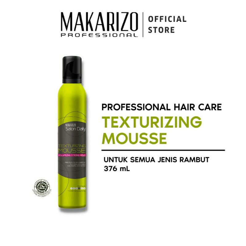Jual Makarizo Salon Daily texturizing mousse (strong hold) 376ml ...