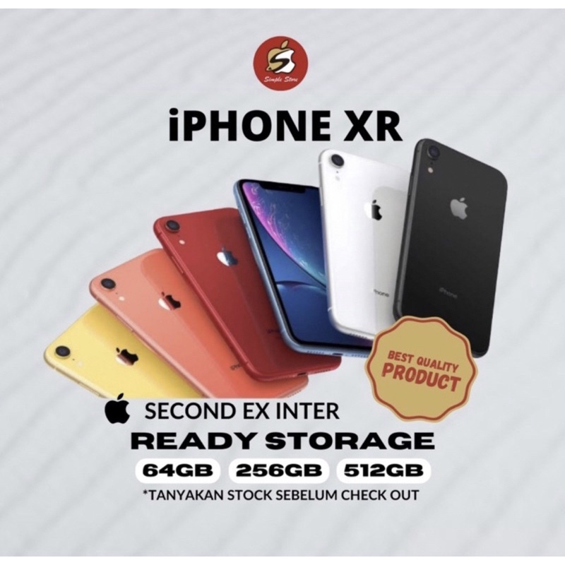 Jual IPHONE XR 256 GB SECOND INTERNATIONAL | Shopee Indonesia