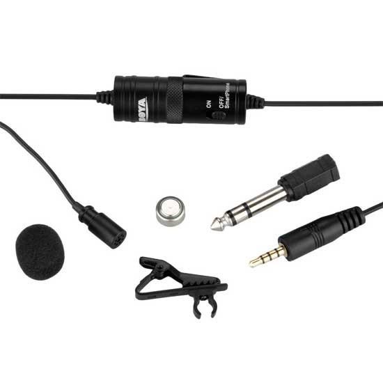 Jual Microphone Mic Clip On Boya BYM1 Lavalier For Kamera & HP