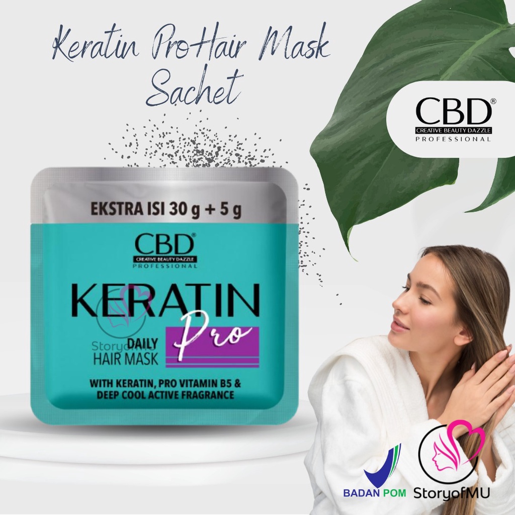 Jual CBD Professional Keratin Pro Hair Mask Sachet 35ml (Masker Rambut ...