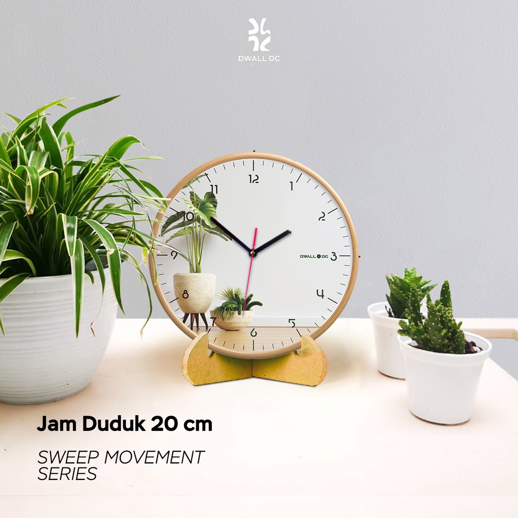 Jual JAM DINDING PLUS STAND KAYU PINUS EASEL [ JAM DINDING MEJA ] VASE