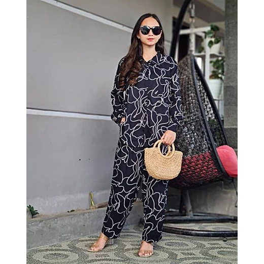 Setelan Wanita | Setelan Piyama | One Set Rayon Viscose | Daster Rayon Viscose | One Set Wanita