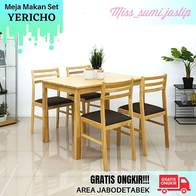 Jual [Informa] Yericho Meja Makan Set 4 Kursi | Shopee Indonesia