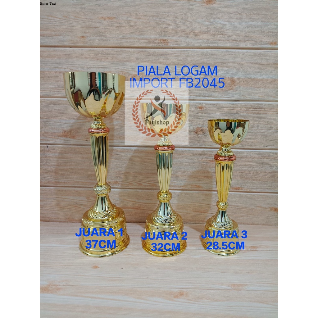 Jual PIALA TROPHY LOGAM CUP CAWAN IMPORT FB2045TP 1 SET JUARA 123 ...