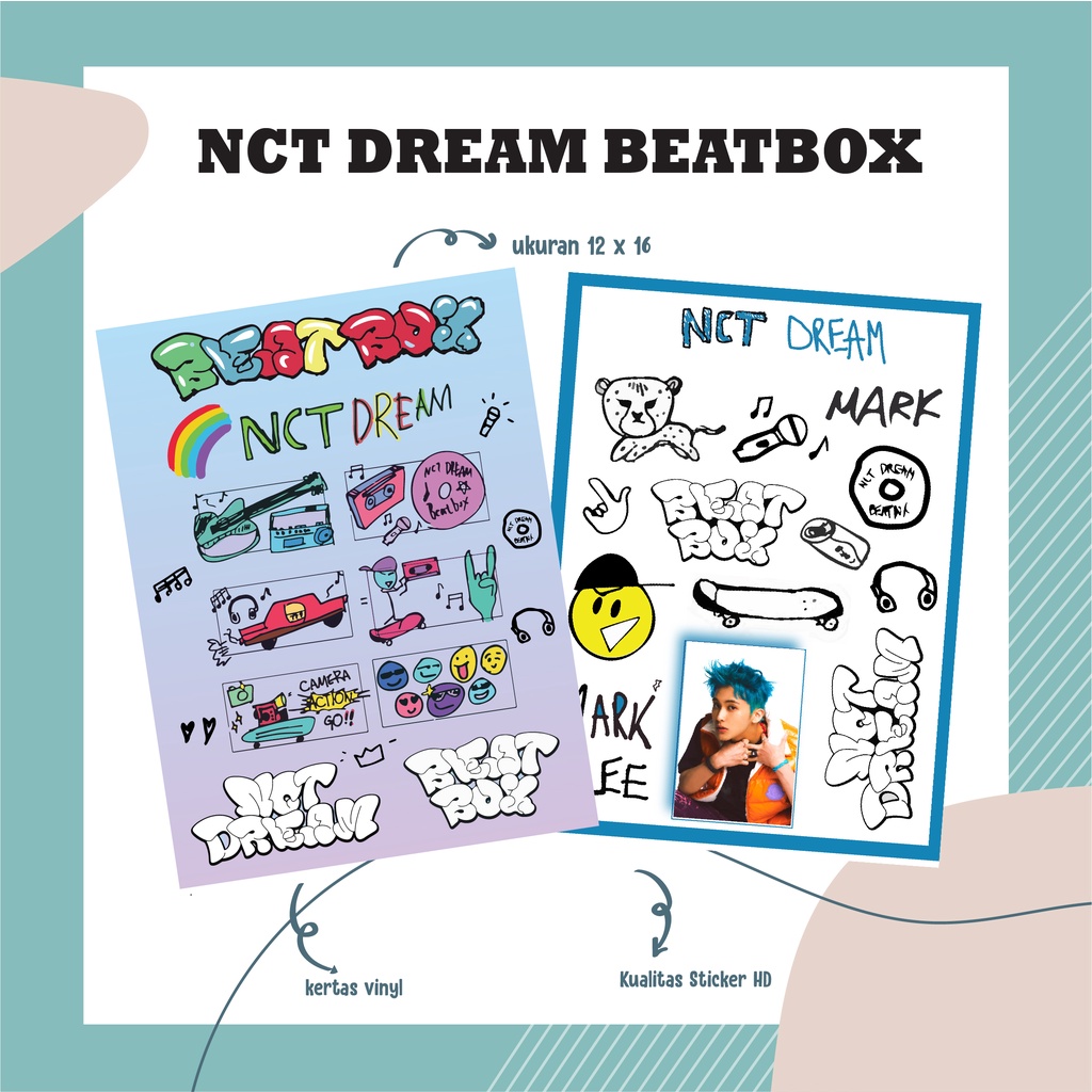 Jual NCT DREAM BEATBOX REPACKAGE ALBUM STICKER MINI PACK DECO DIY KPOP ...