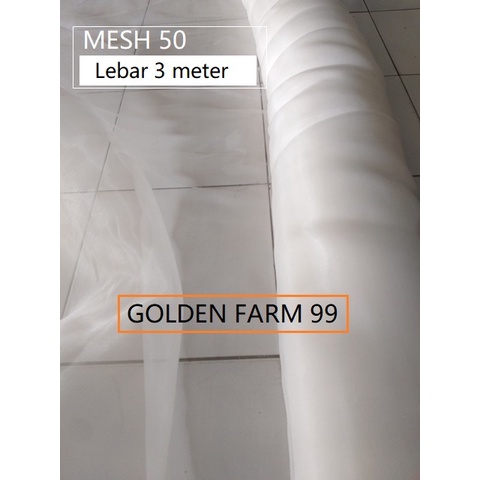 Jual Jual insect net mesh 50 lebar 3 meter harga terjangkau | Shopee ...