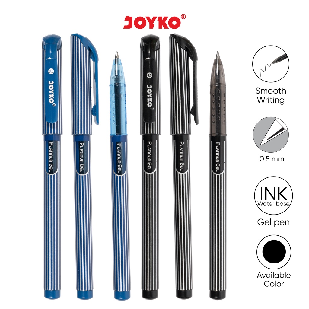 Jual Gel Pen Pulpen Pena Joyko GP164 Platinum Gel 0.5 mm Shopee