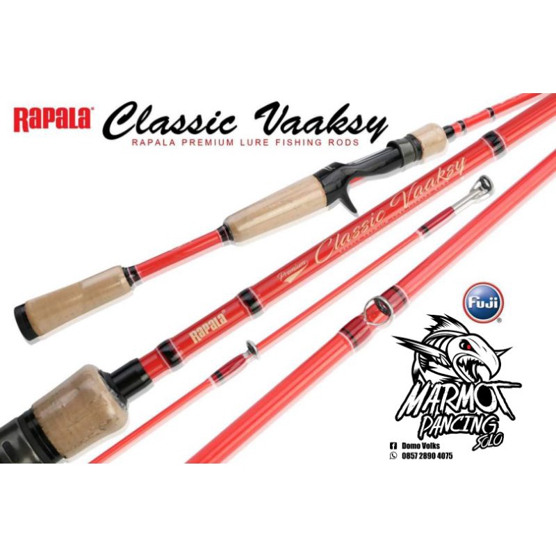 2022 RAPALA Classic Vaaksy Baitcast & Spinning Fishing Rod BC