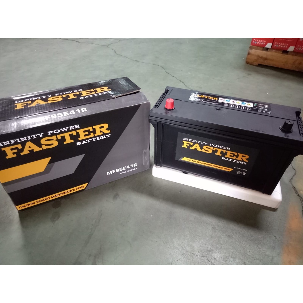 Jual Accu / Aki Kering Faster MF N100 / 95E41R 12v 100Ah | Shopee Indonesia