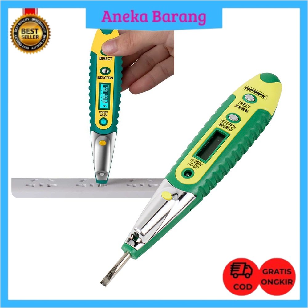 Jual Tester Penguji Detektor Tegangan AC Non-kontak Pintar Pena Penguji ...