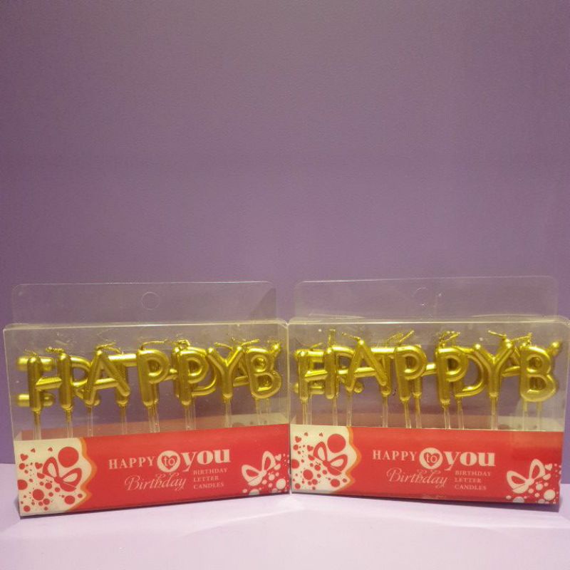 Jual Lilin Happy Birthday Gold | Shopee Indonesia