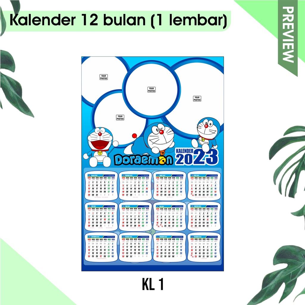 Jual kalender 2024 12 bulan ( 1 lembar ) | Shopee Indonesia