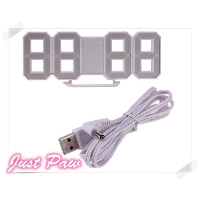 Jual Gaya Jam Meja Led Simple Alarm Digital Clock Modern Minimalis Unik ...