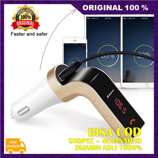 Jual [BISA COD] Transmitter Car Charger Smartphone Mobil Sekaligus MP3 ...