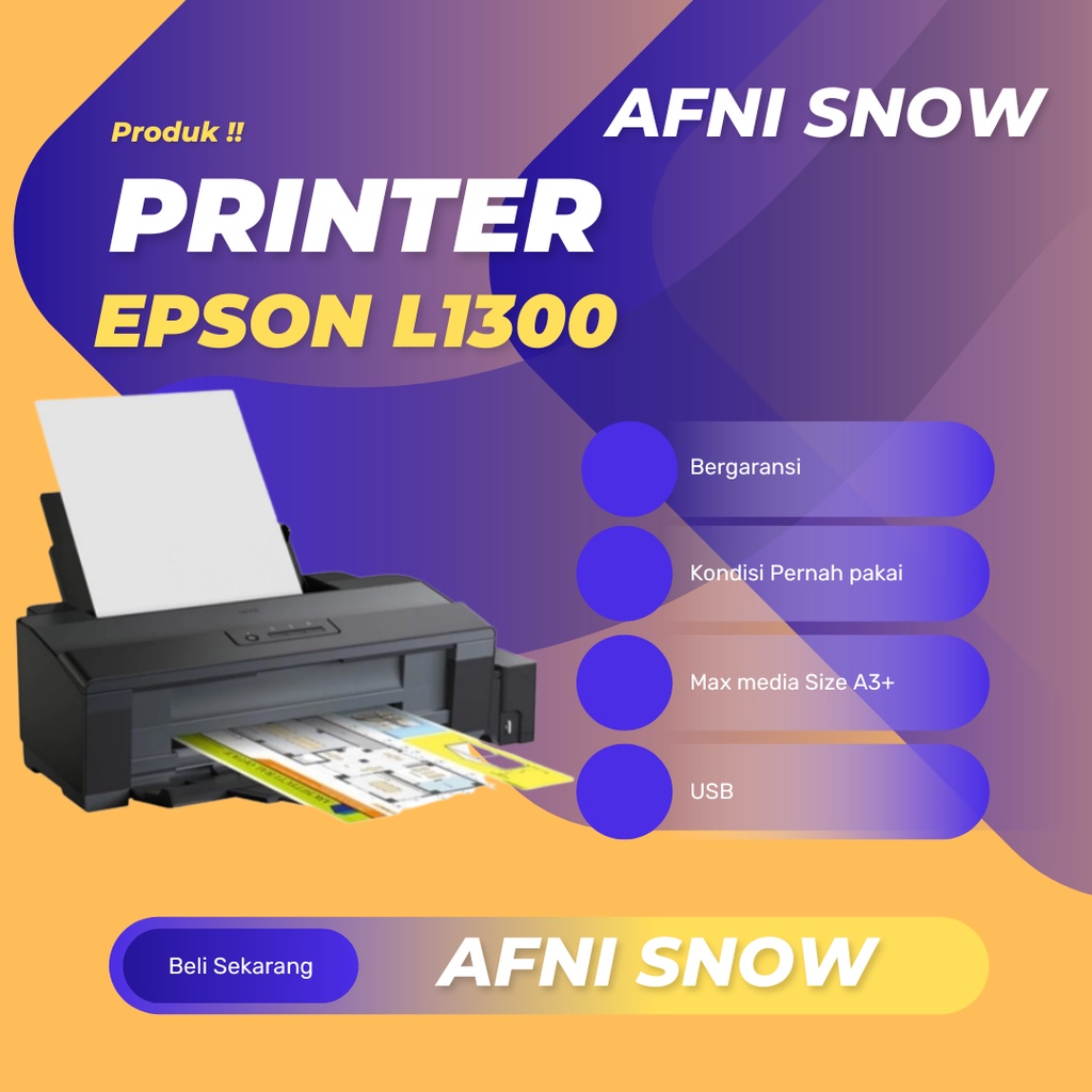 Jual Printer Epson L1300 A3 Ink Tank Unit Printer Epson L1300 Shopee Indonesia 2741