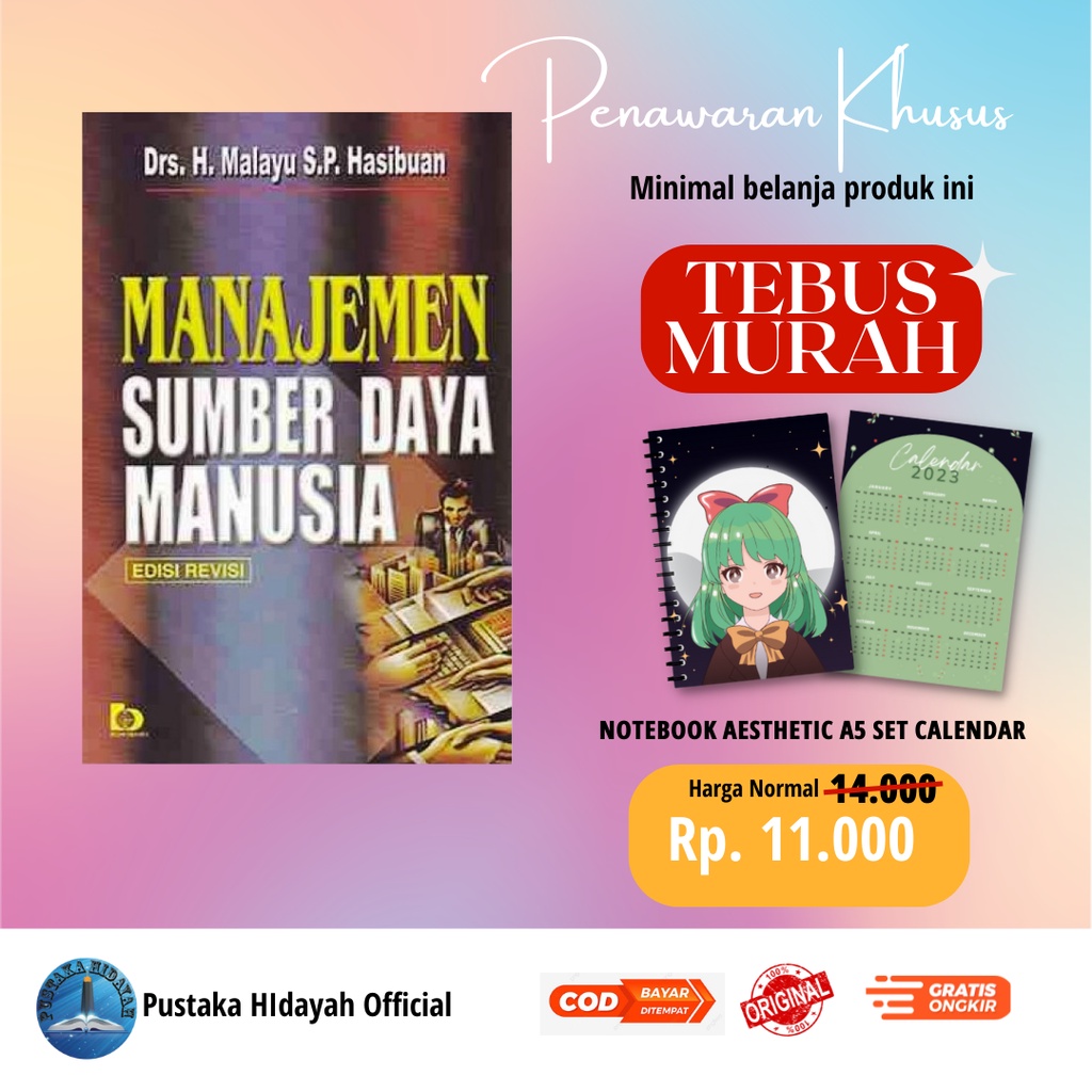 Jual Buku Manajemen Sumber Daya Manusia (Edisi Revisi) - Drs. H. Malayu ...