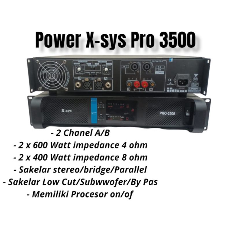 Jual Power Audio Merek X Sys Tipe Pro Shopee Indonesia