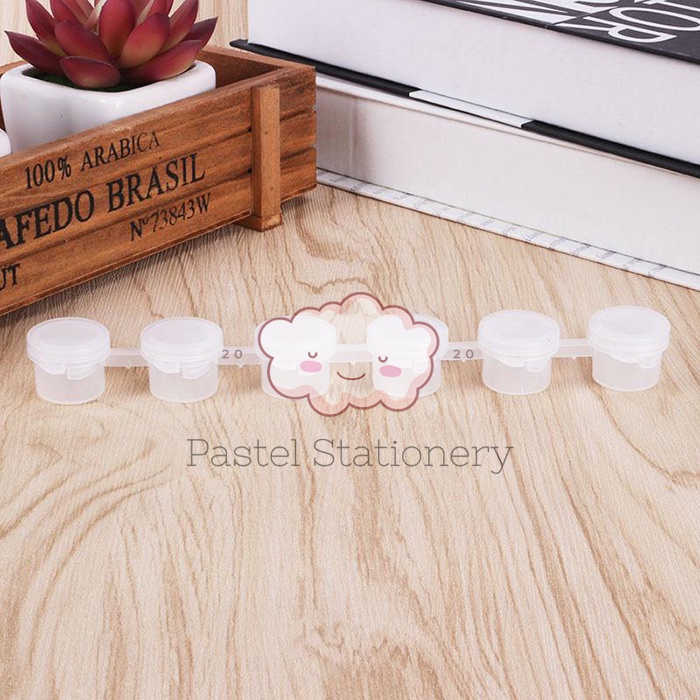 Jual Pot Botol Kecil 6x3 6x5 ml Renteng Tempat Wadah Cat Air Minyak ...