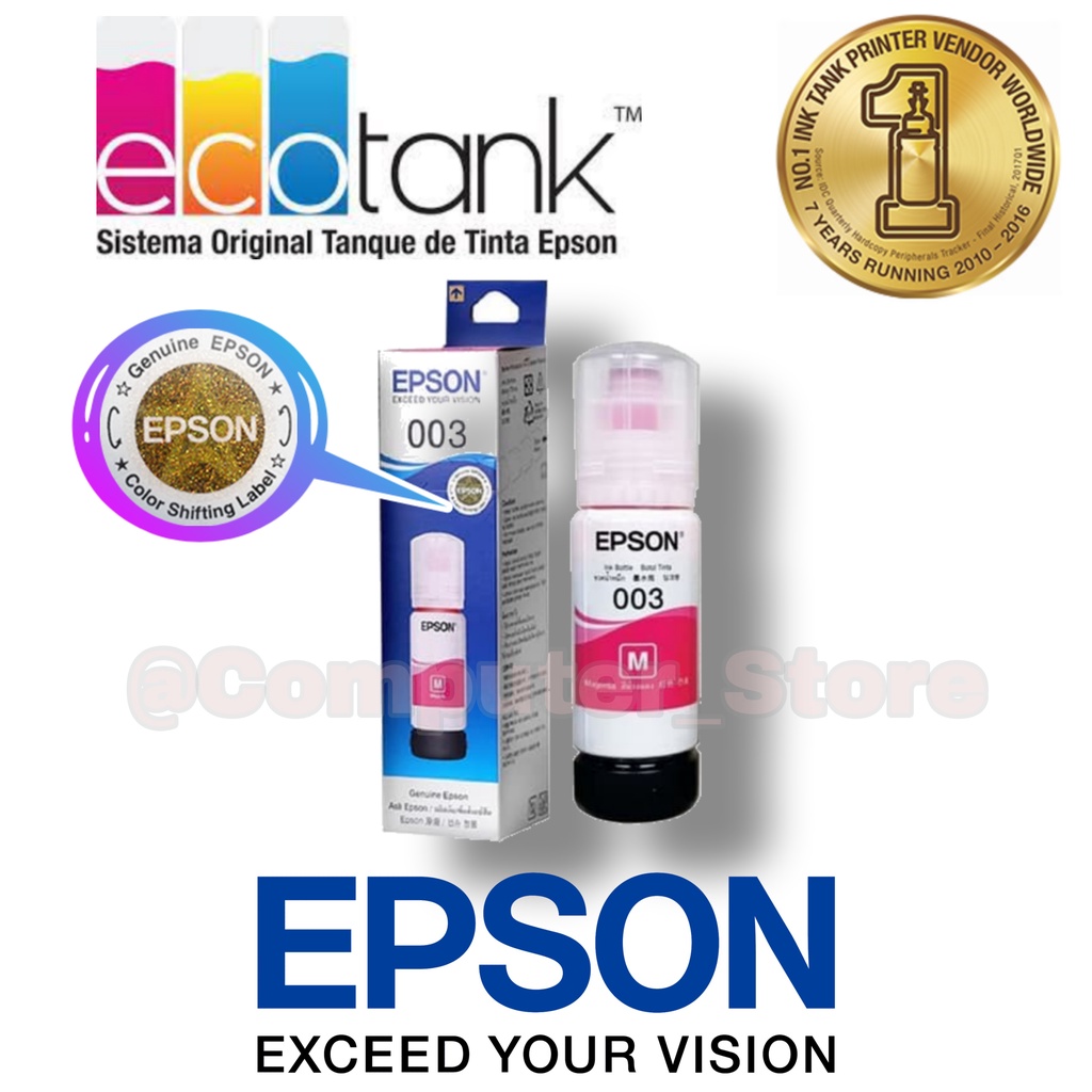 Jual Epson Ink Bottles 003 Colour Magenta | Tinta Botol Printer Warna