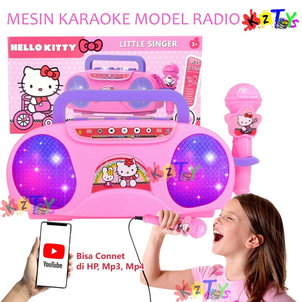 Jual MAINAN MICROPHONE MIC NYANYI KARAOKE KARAKTER KONEKSI USB MACHINE ...