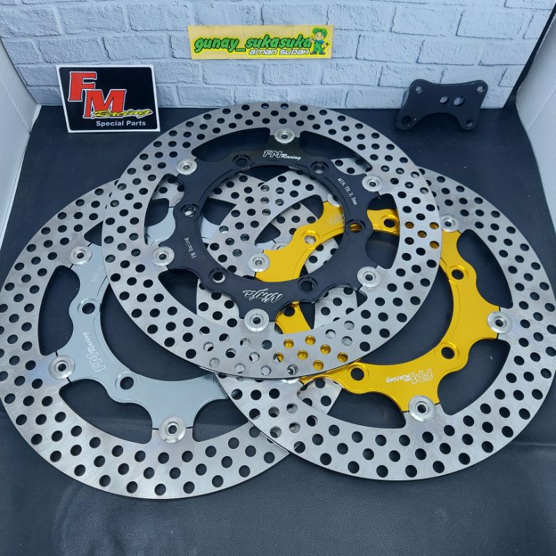 Jual Disk Piringan Cakram Depan FM Racing Floating 300 mm Ninja RR OLD ...