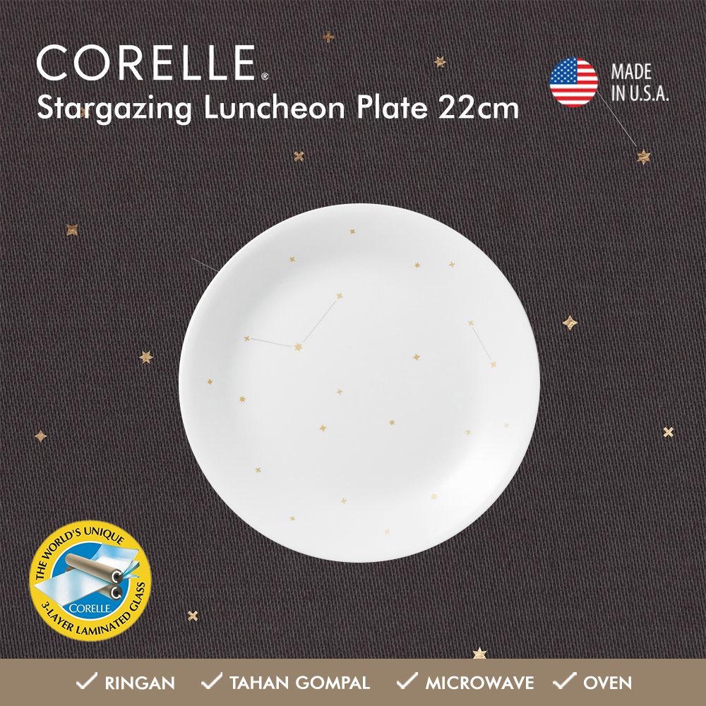 Jual CORELLE Stargazing Luncheon Plate 22cm Mangkok Piring Makan ...