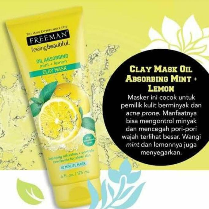 Jual Freeman masker mint&lemon ori100%/BPOM 25-ameliashop99-2 Ayo Beli ...