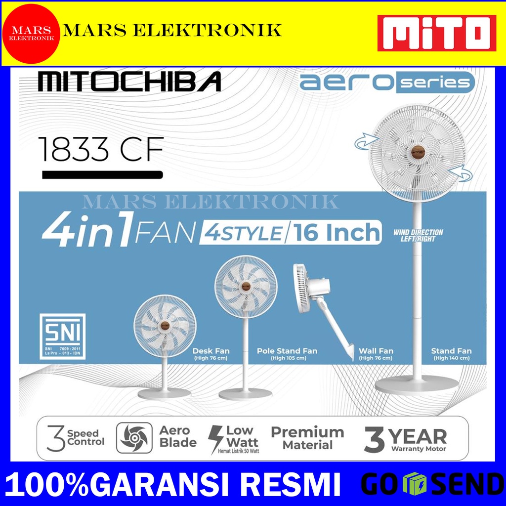 Kipas Angin Mito / MitoChiba 1833CF Aero Series - 4 in 1 - New